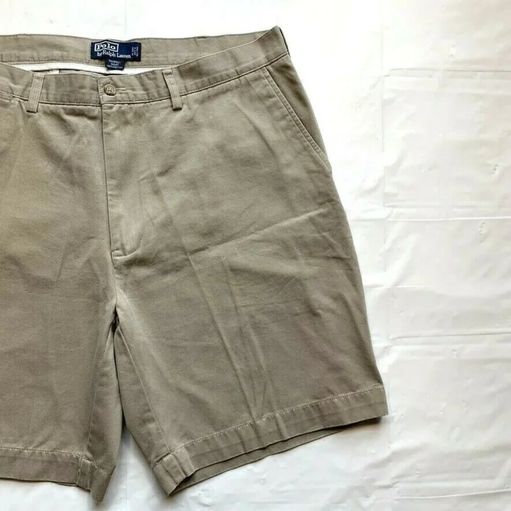 Polo Ralph Lauren Prospect Chino Shorts Men 38 Classic Khaki Summer Beach Hiking